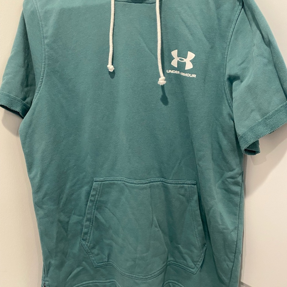 Under Armour Teal Short Sleeve Hoodie